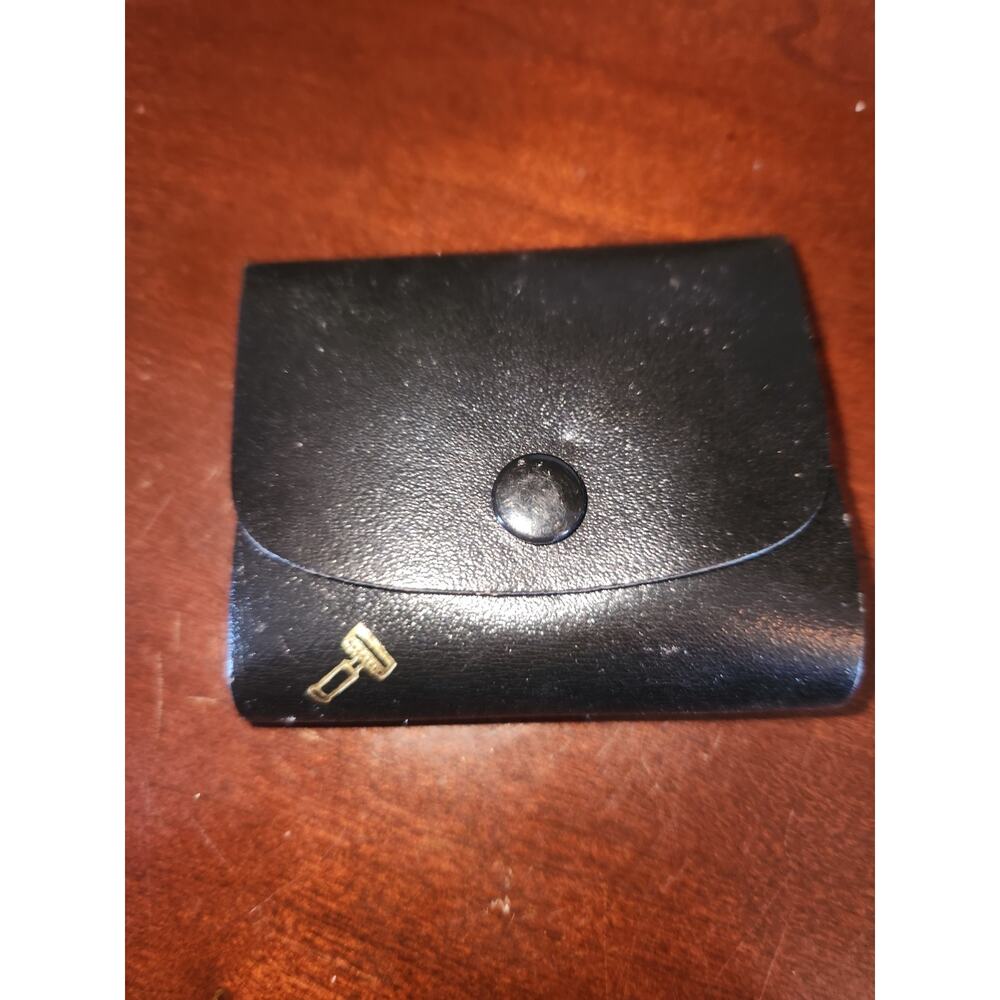 GILLETTE TRAVEL RAZOR KIT IN Black LEATHER CASE Vtg. 1960's With Razor NEW - Picture 11 of 11